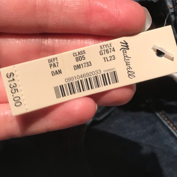 NWT Madewell 10’ High Rise Skinny Jeans In Danny Wash Tencel Denim Size 23 - Picture 14 of 16